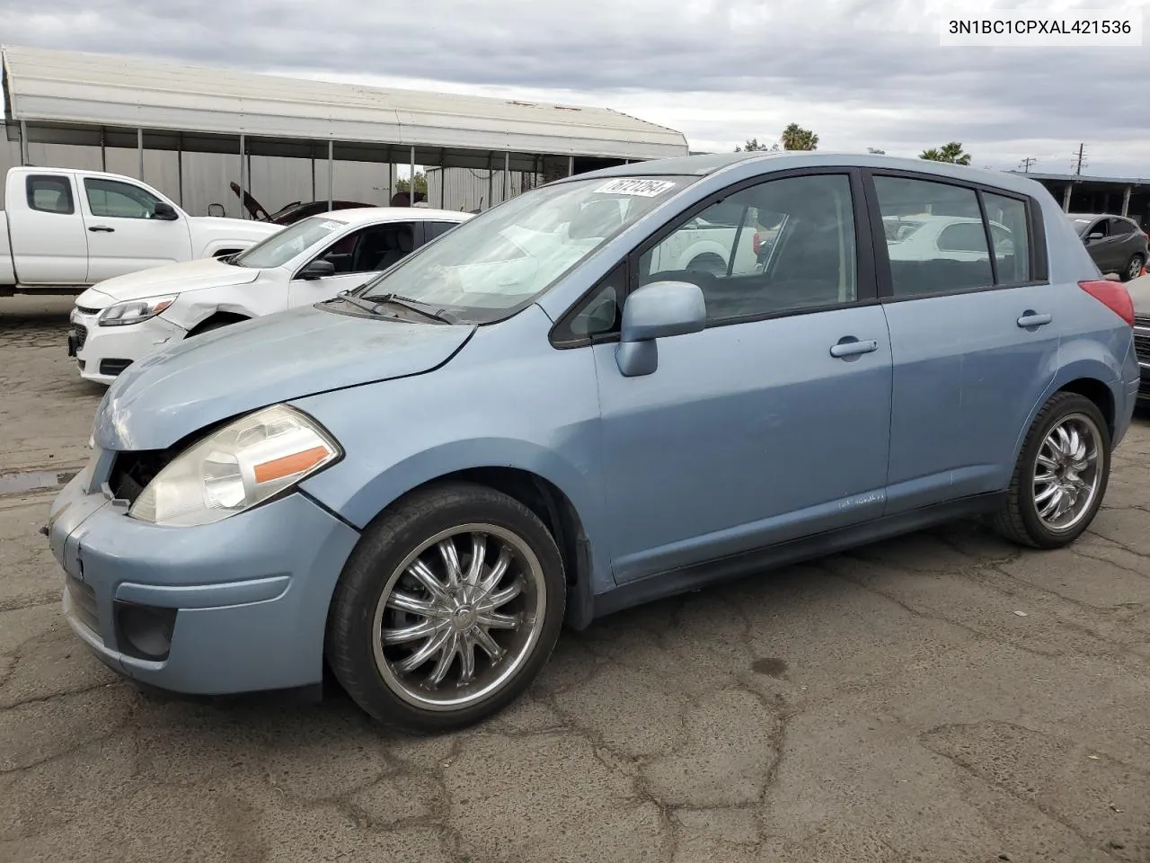 2010 Nissan Versa S VIN: 3N1BC1CPXAL421536 Lot: 76721264