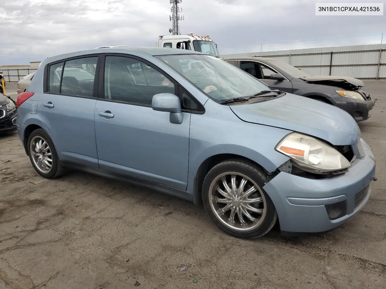 2010 Nissan Versa S VIN: 3N1BC1CPXAL421536 Lot: 76721264