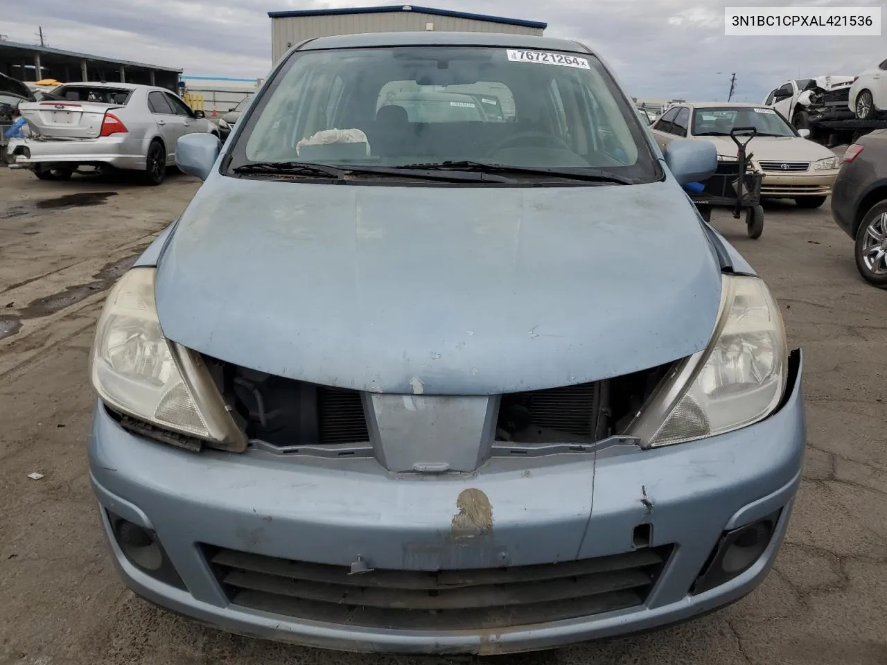 2010 Nissan Versa S VIN: 3N1BC1CPXAL421536 Lot: 76721264