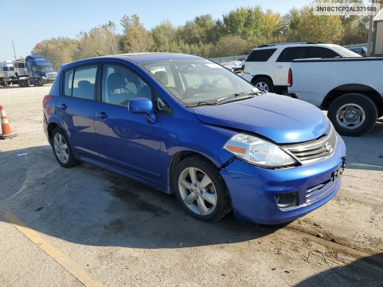 2010 Nissan Versa S VIN: 3N1BC1CP2AL371988 Lot: 77038194