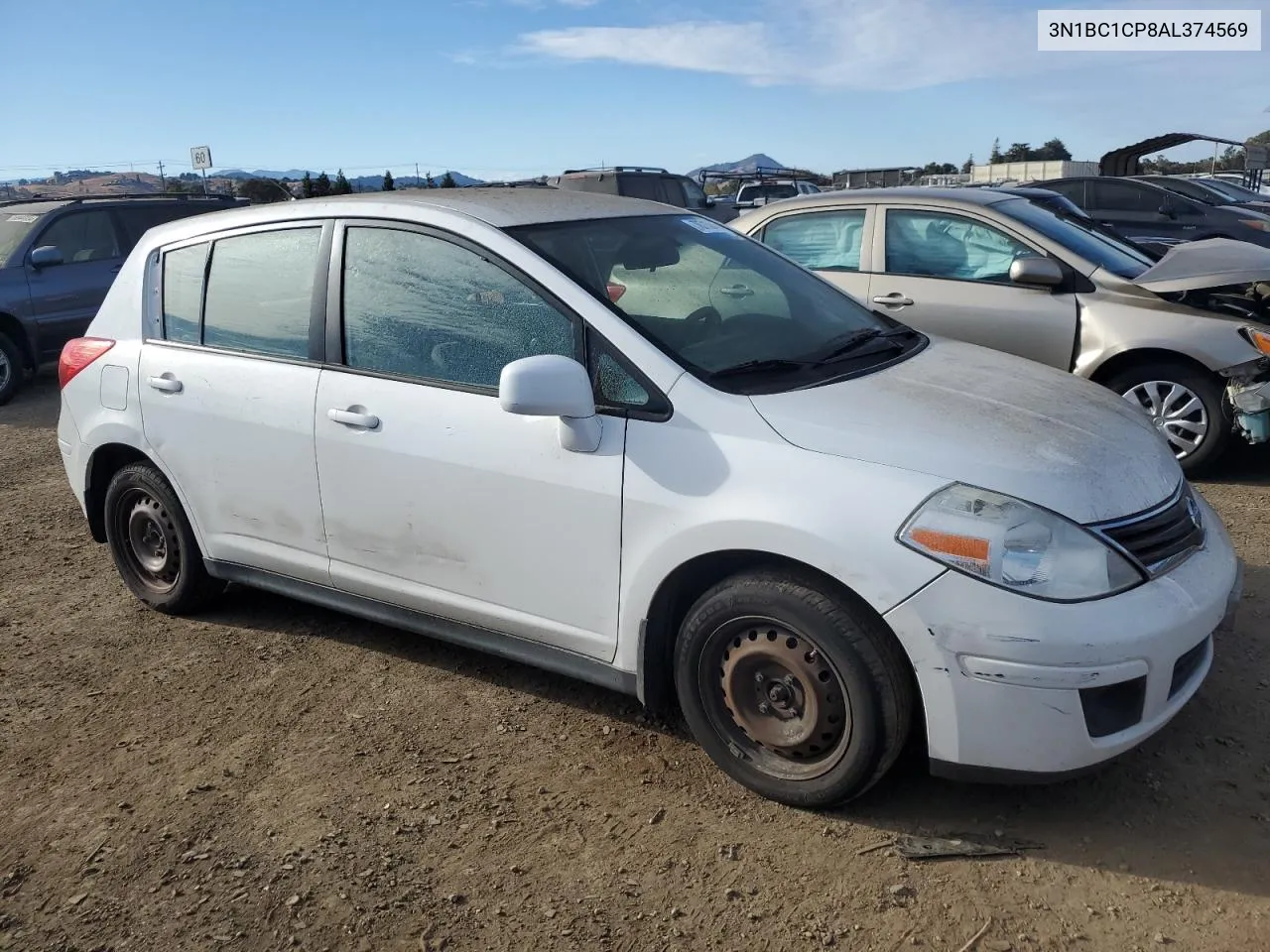 2010 Nissan Versa S VIN: 3N1BC1CP8AL374569 Lot: 78713644