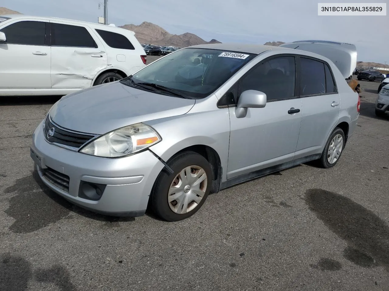 2010 Nissan Versa S VIN: 3N1BC1AP8AL355829 Lot: 78916594