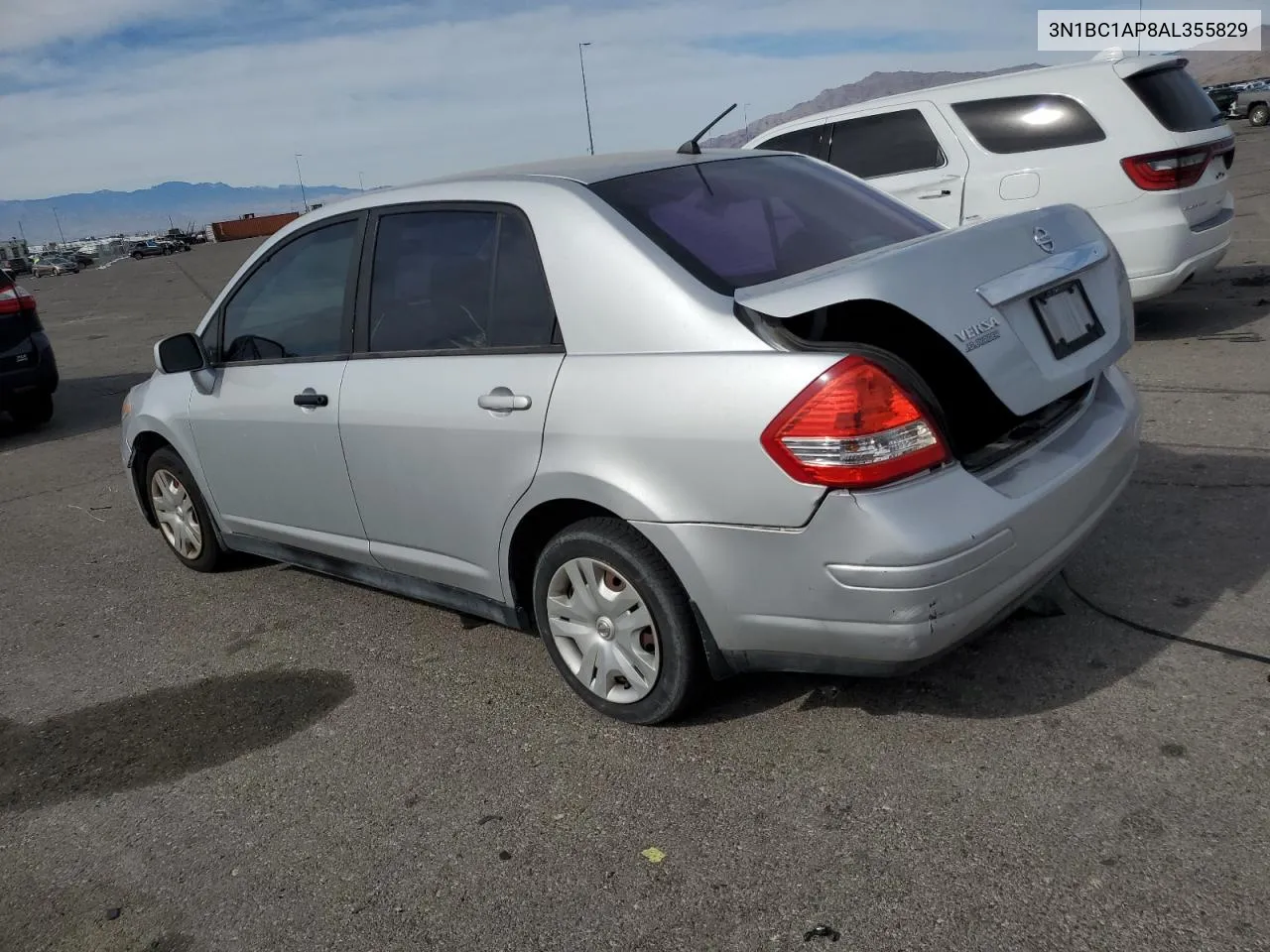 2010 Nissan Versa S VIN: 3N1BC1AP8AL355829 Lot: 78916594