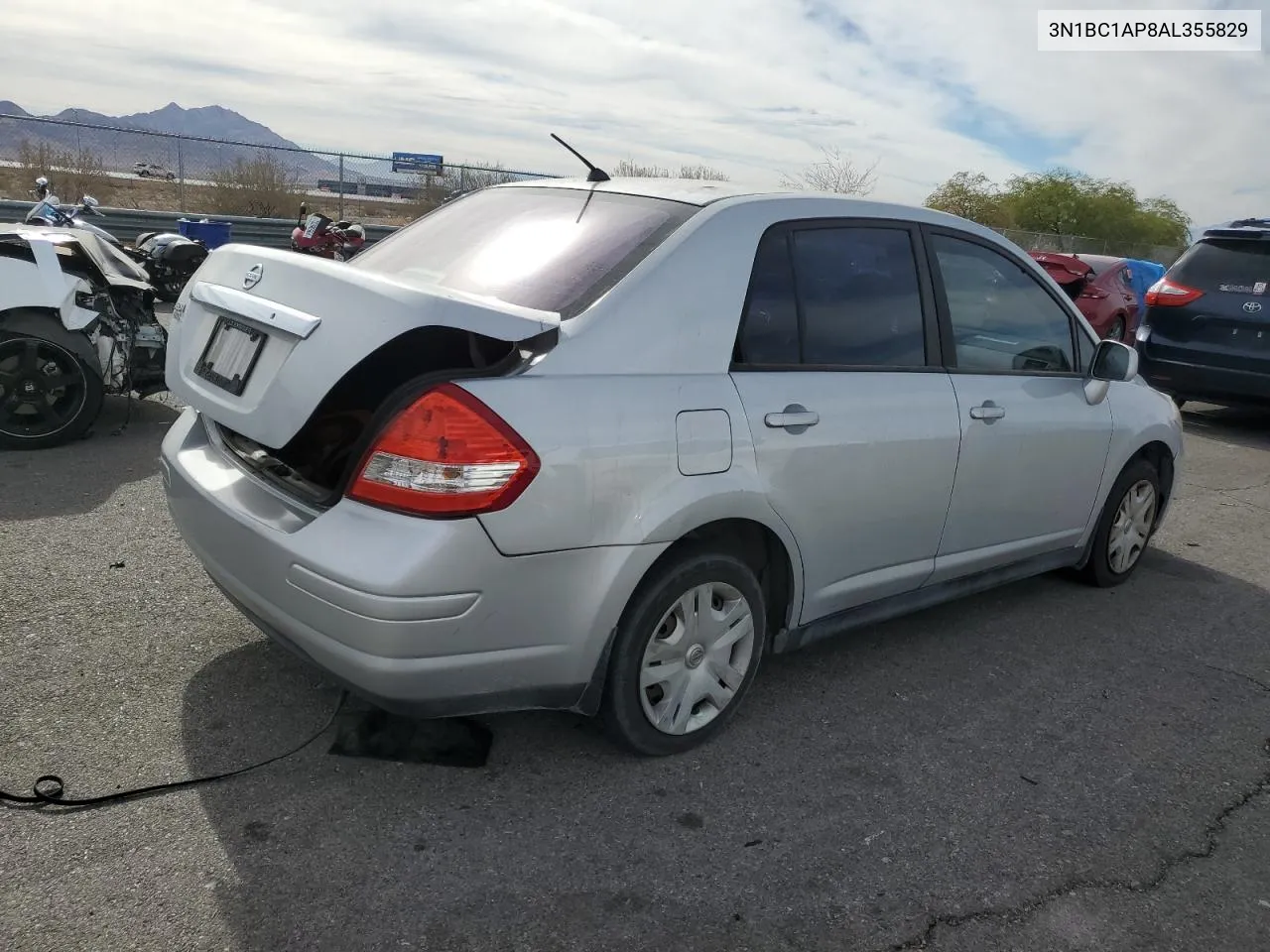 2010 Nissan Versa S VIN: 3N1BC1AP8AL355829 Lot: 78916594