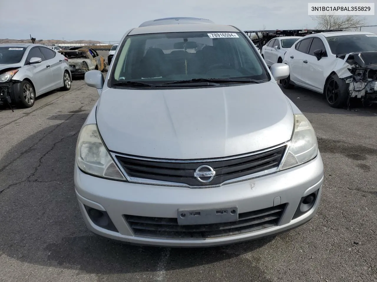 2010 Nissan Versa S VIN: 3N1BC1AP8AL355829 Lot: 78916594