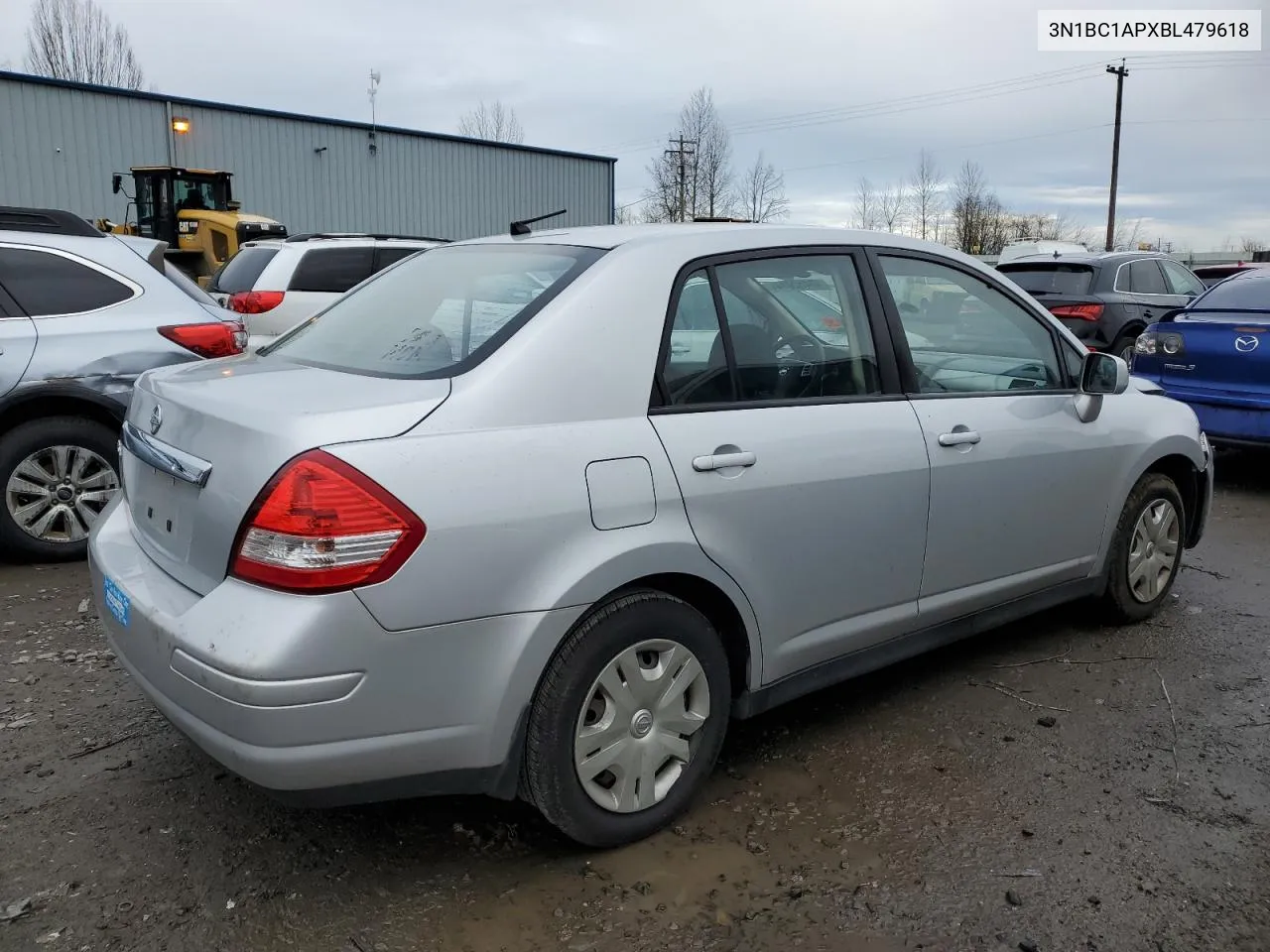 2011 Nissan Versa S VIN: 3N1BC1APXBL479618 Lot: 40452014