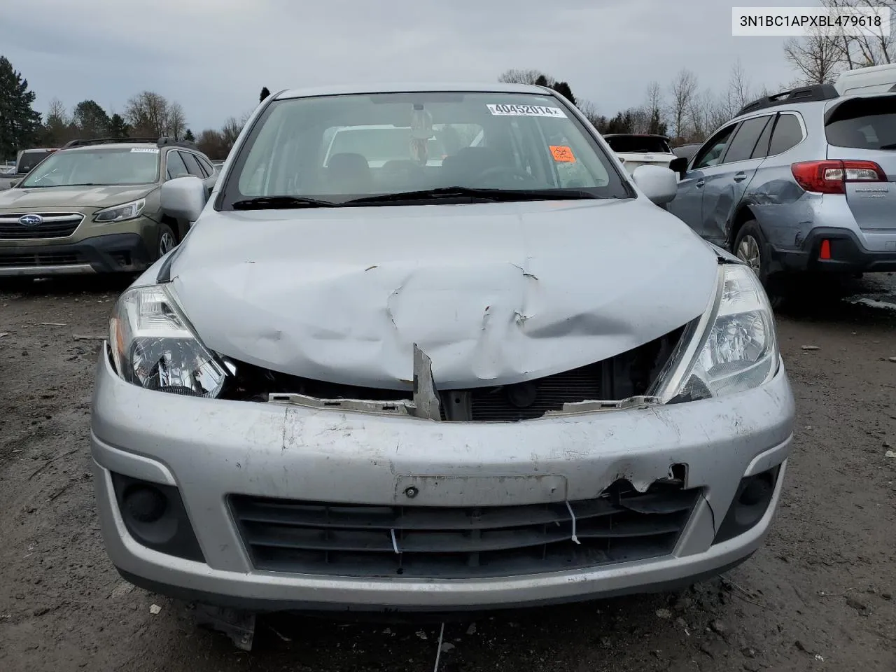 2011 Nissan Versa S VIN: 3N1BC1APXBL479618 Lot: 40452014