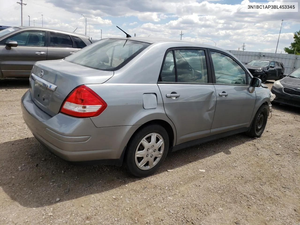 2011 Nissan Versa S VIN: 3N1BC1AP3BL453345 Lot: 54645874