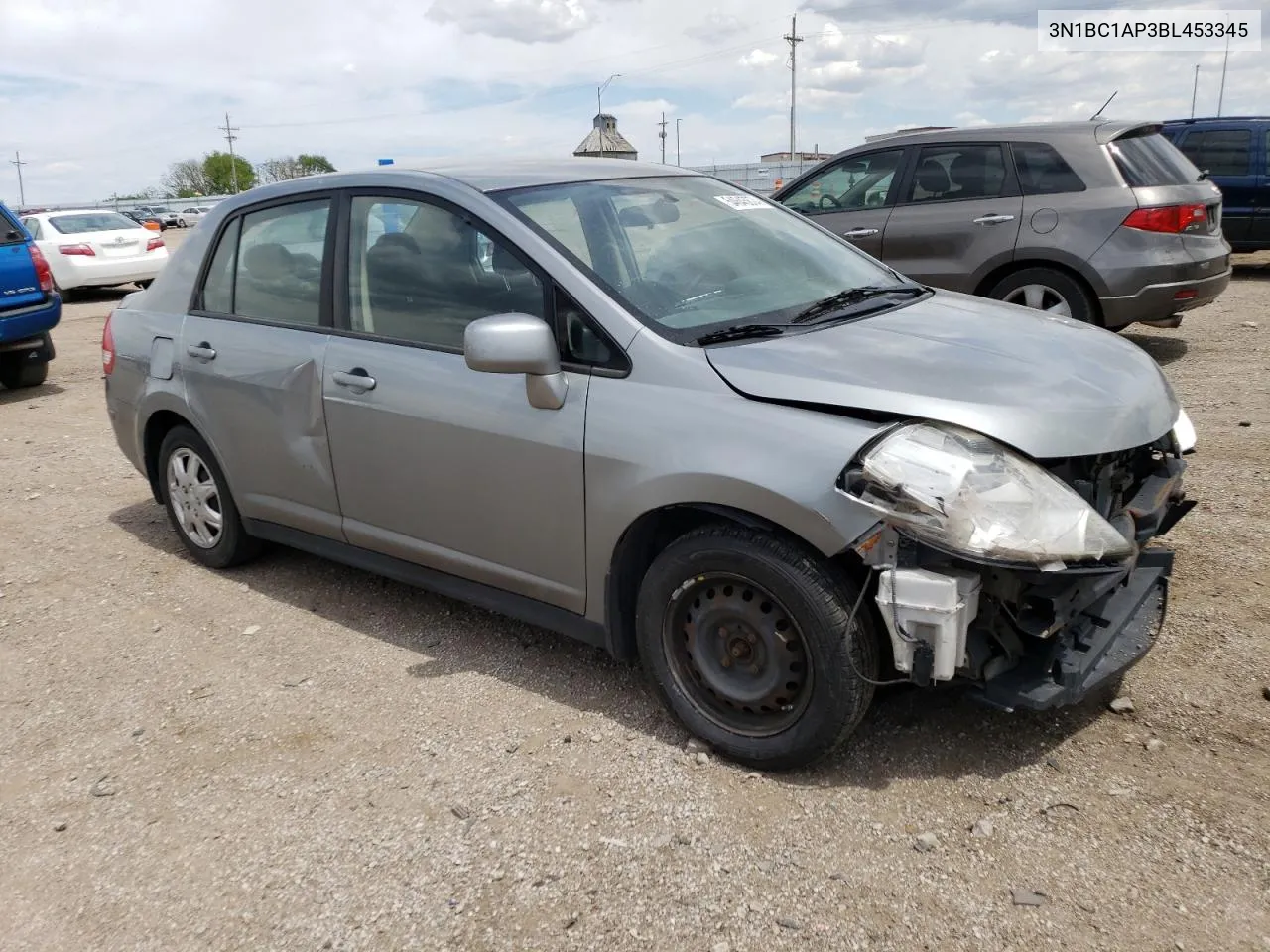 2011 Nissan Versa S VIN: 3N1BC1AP3BL453345 Lot: 54645874