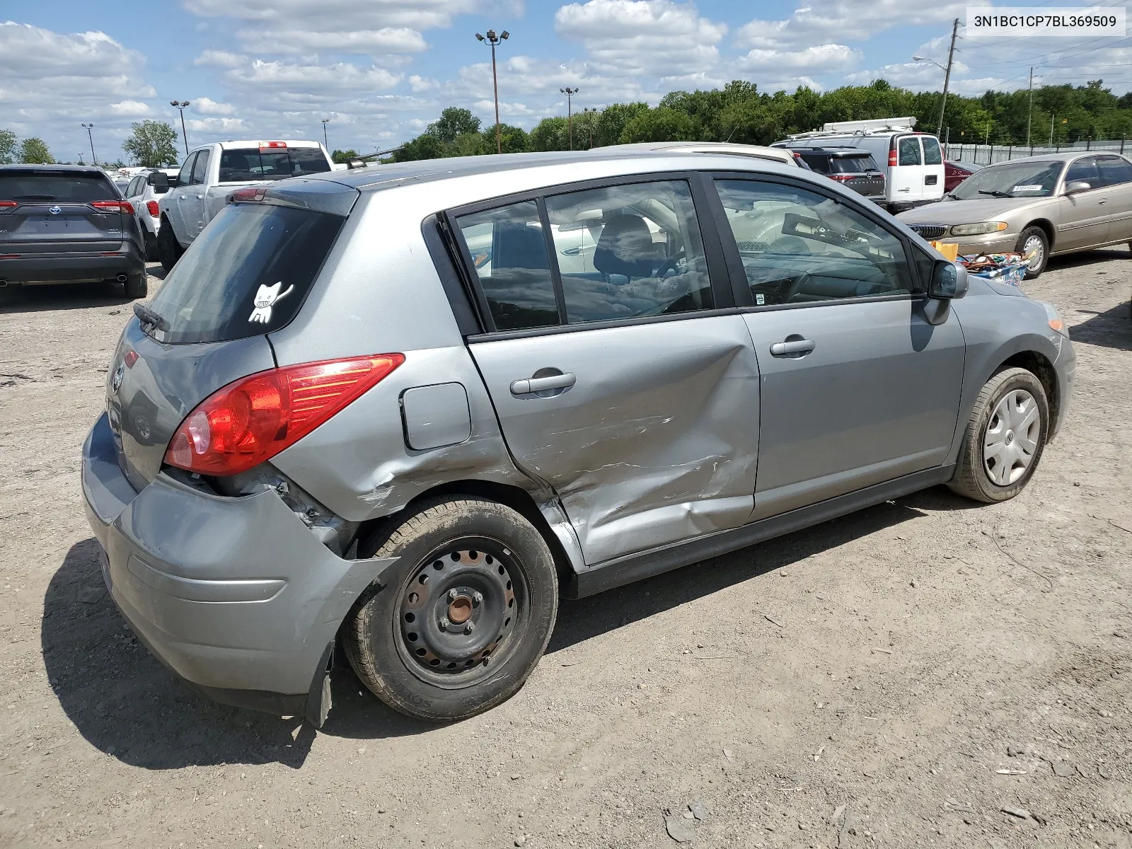 2011 Nissan Versa S VIN: 3N1BC1CP7BL369509 Lot: 63669804