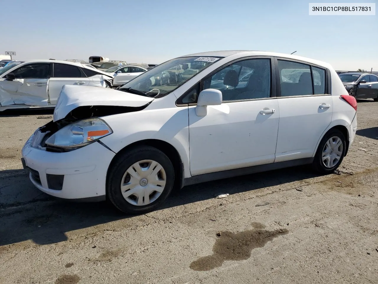 2011 Nissan Versa S VIN: 3N1BC1CP8BL517831 Lot: 63971724