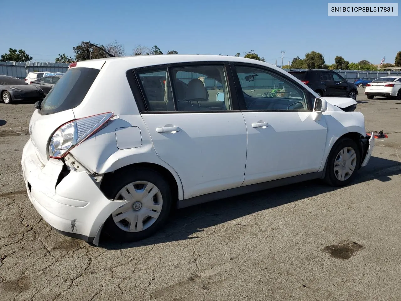 2011 Nissan Versa S VIN: 3N1BC1CP8BL517831 Lot: 63971724