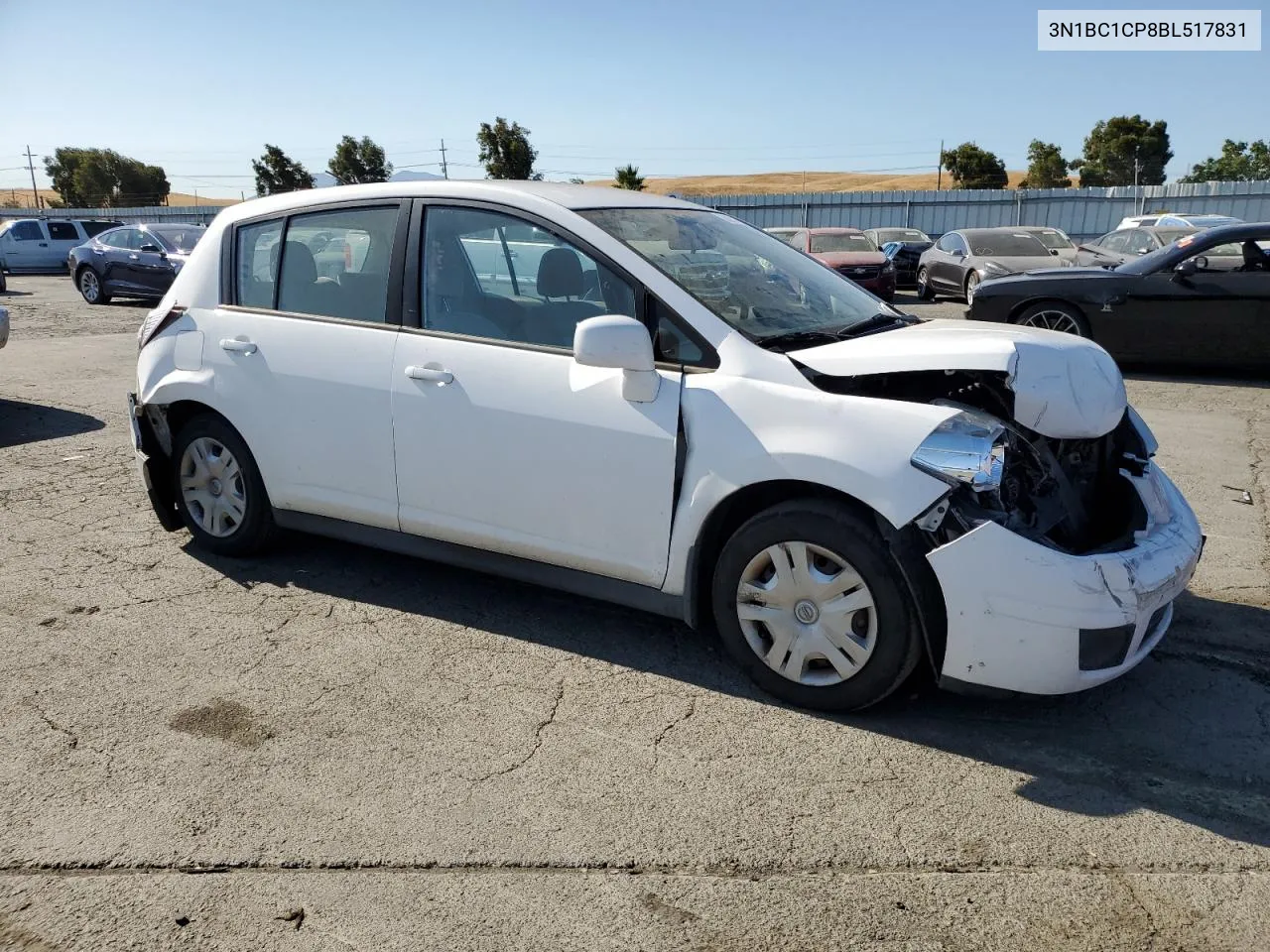 2011 Nissan Versa S VIN: 3N1BC1CP8BL517831 Lot: 63971724