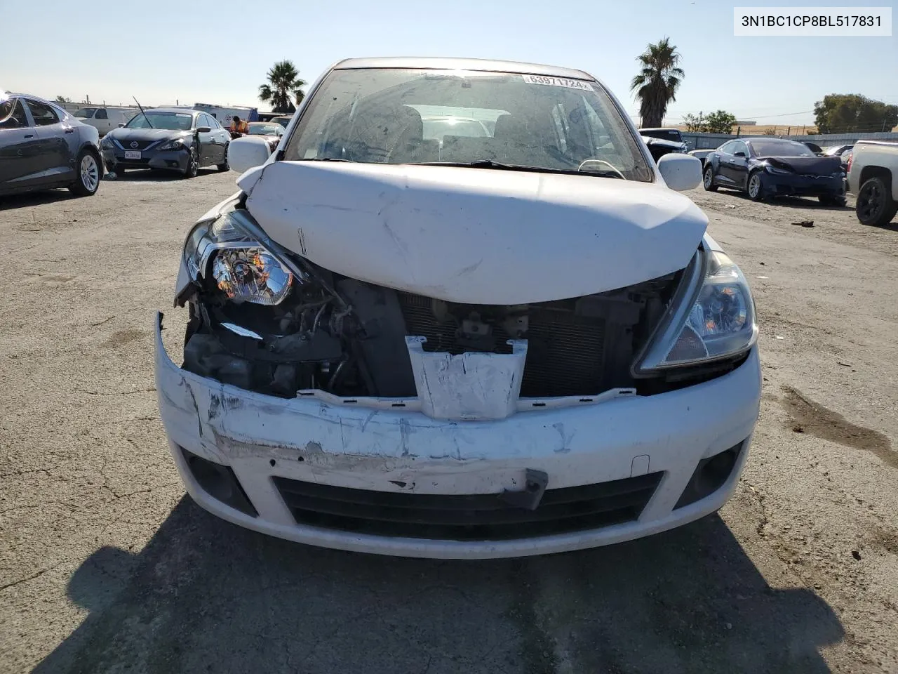 2011 Nissan Versa S VIN: 3N1BC1CP8BL517831 Lot: 63971724