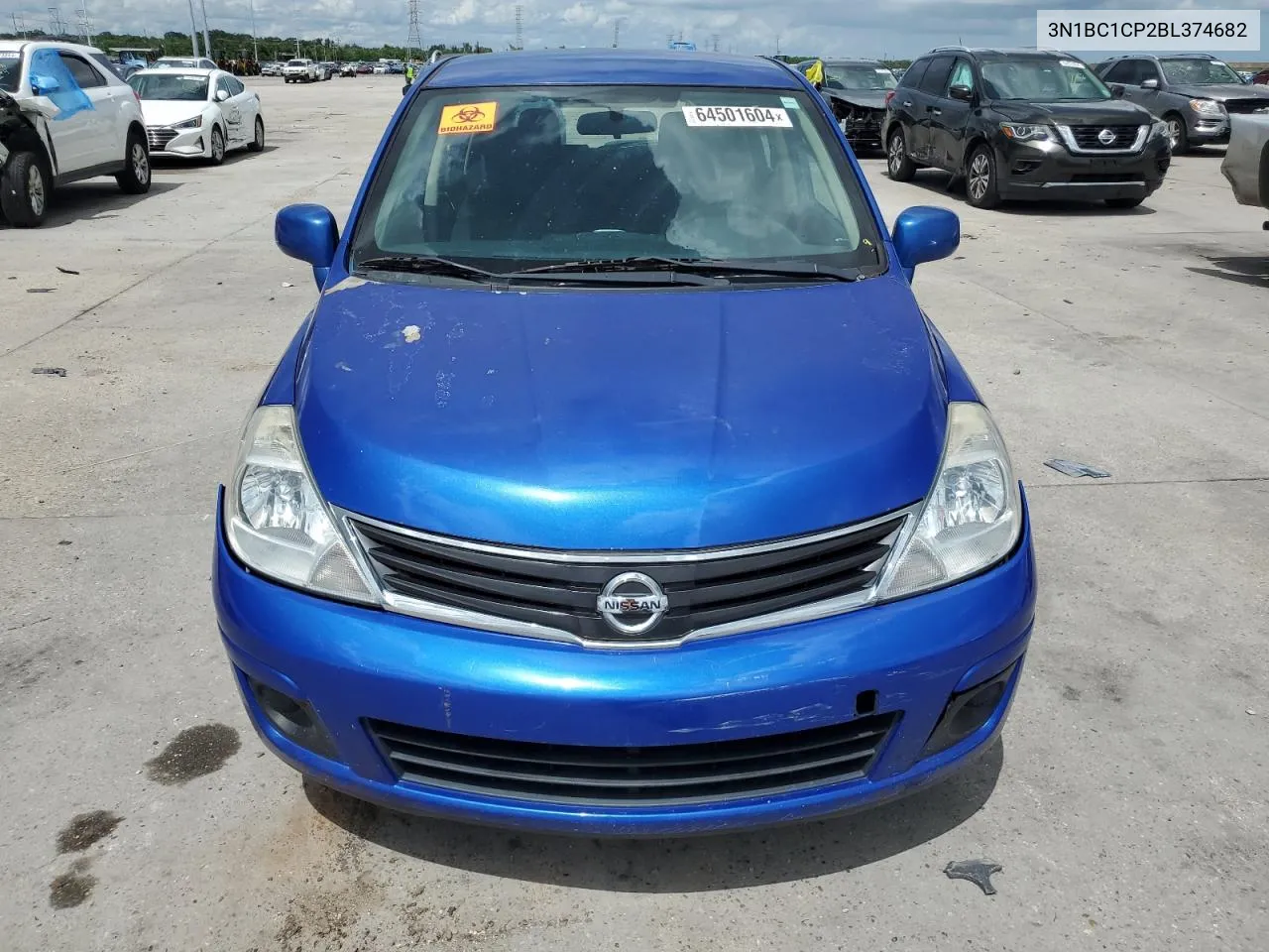 2011 Nissan Versa S VIN: 3N1BC1CP2BL374682 Lot: 64501604