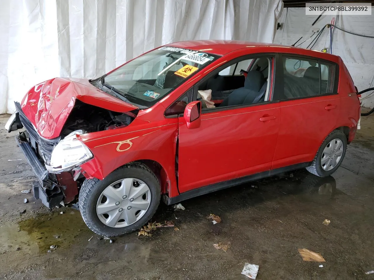 2011 Nissan Versa S VIN: 3N1BC1CP8BL399392 Lot: 64668054