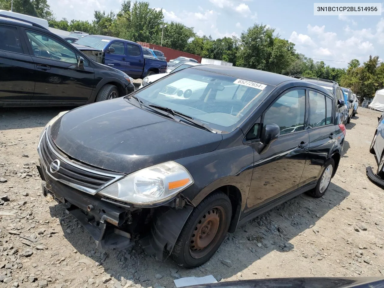 2011 Nissan Versa S VIN: 3N1BC1CP2BL514956 Lot: 65272654