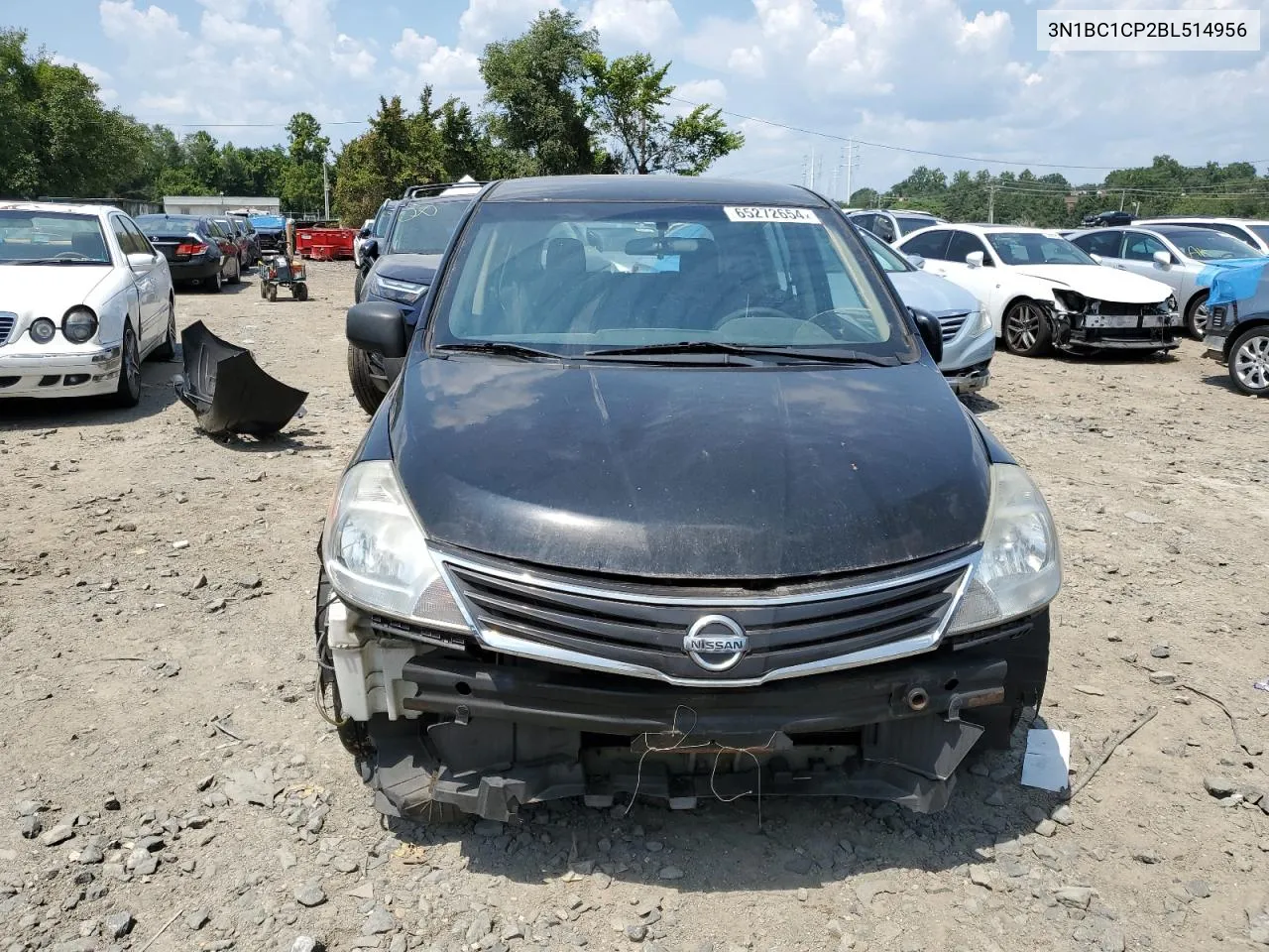 2011 Nissan Versa S VIN: 3N1BC1CP2BL514956 Lot: 65272654