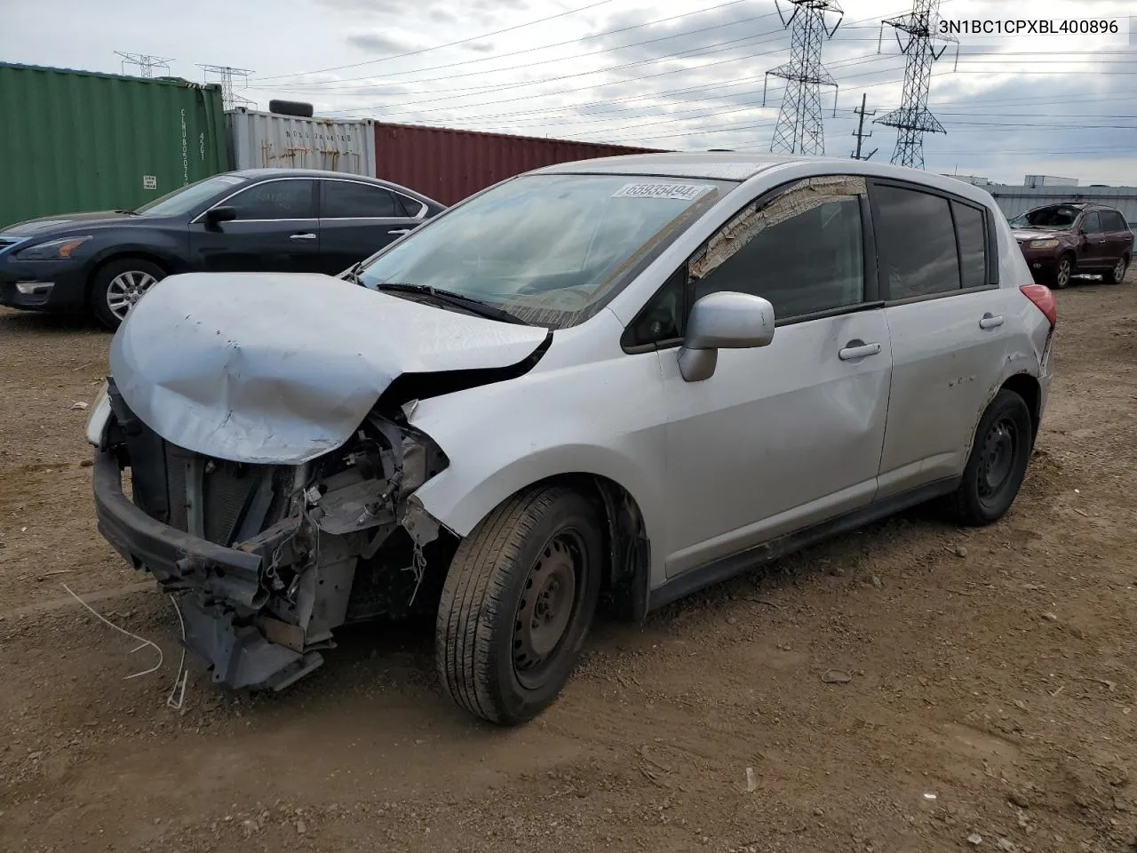 2011 Nissan Versa S VIN: 3N1BC1CPXBL400896 Lot: 65935494