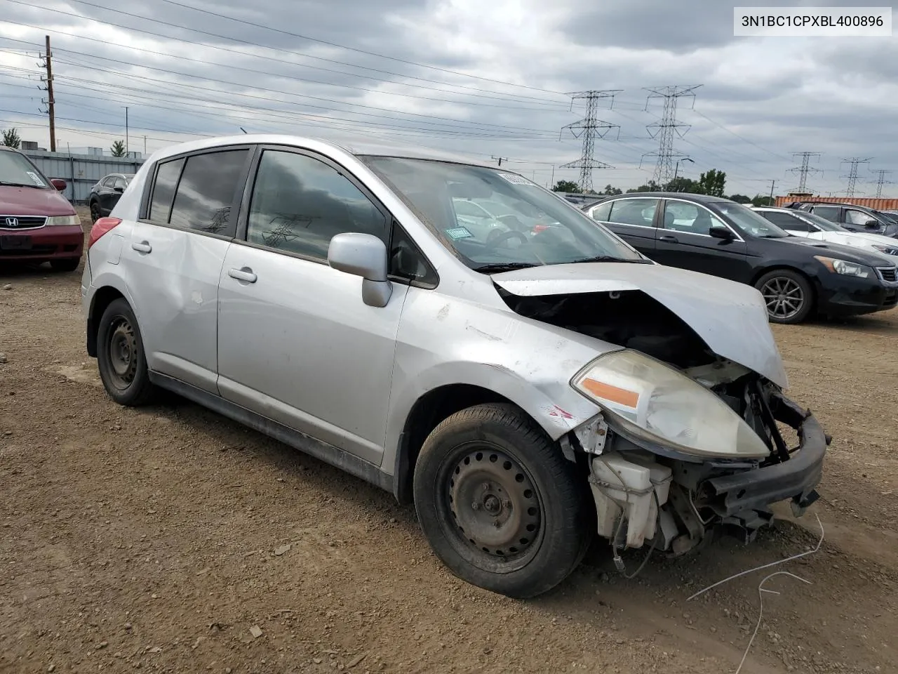 2011 Nissan Versa S VIN: 3N1BC1CPXBL400896 Lot: 65935494