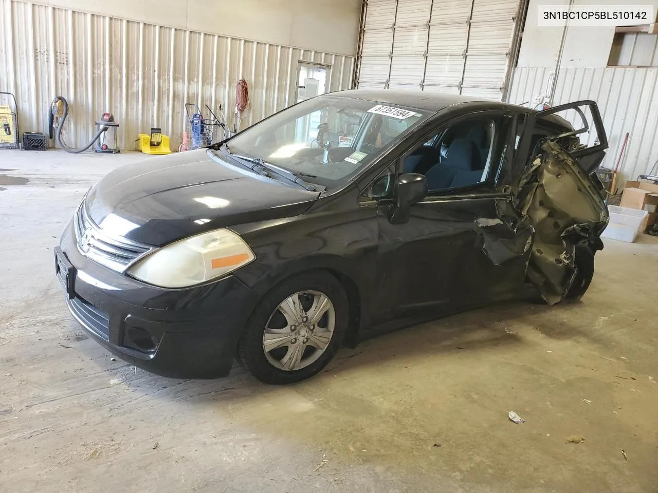 2011 Nissan Versa S VIN: 3N1BC1CP5BL510142 Lot: 67351594