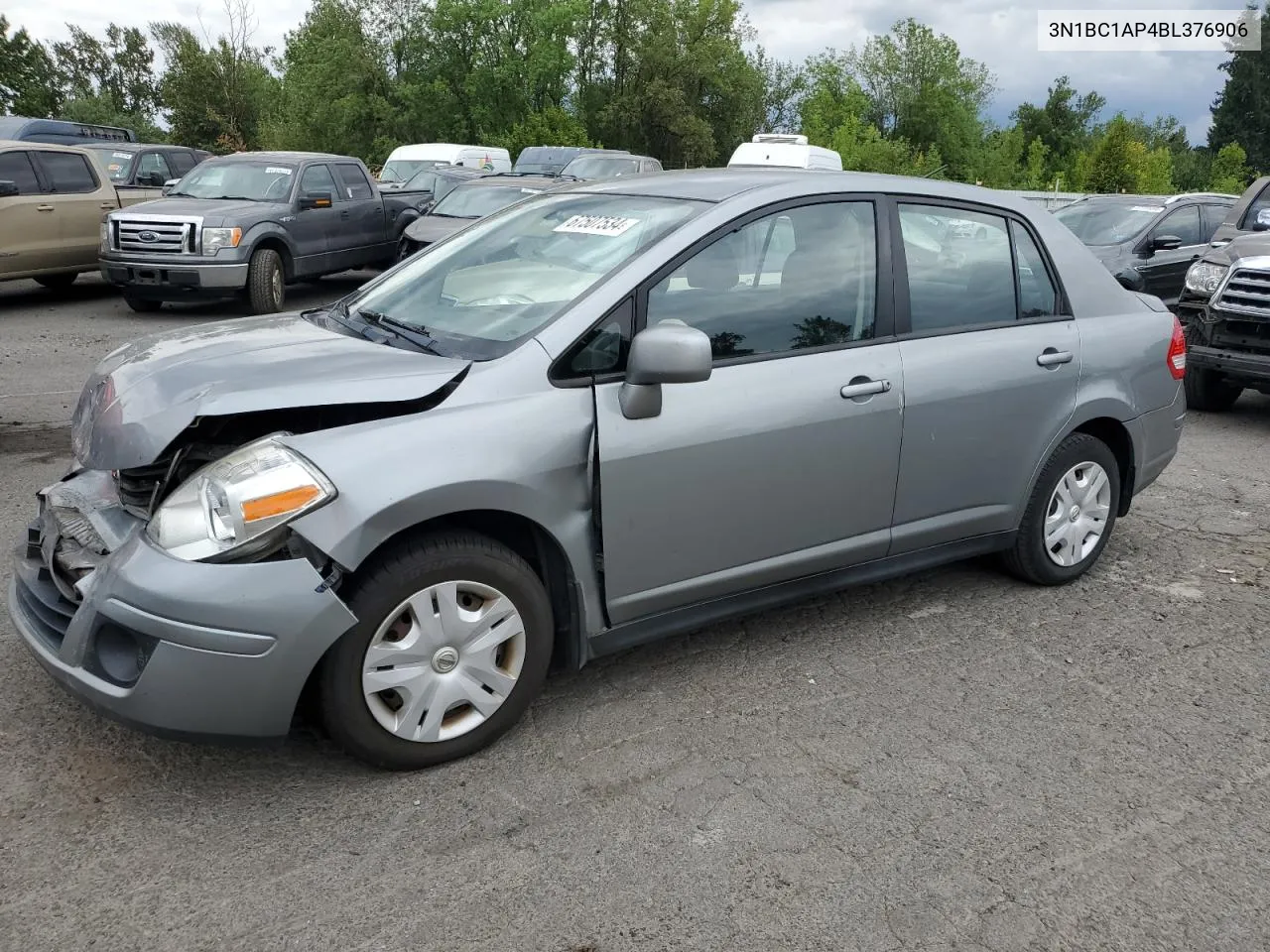 2011 Nissan Versa S VIN: 3N1BC1AP4BL376906 Lot: 67507534