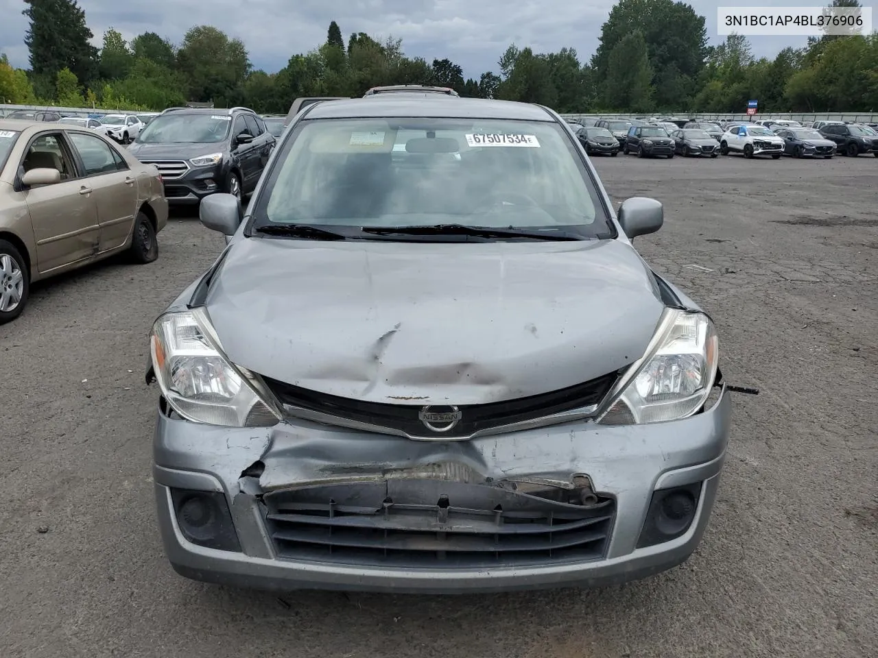 2011 Nissan Versa S VIN: 3N1BC1AP4BL376906 Lot: 67507534