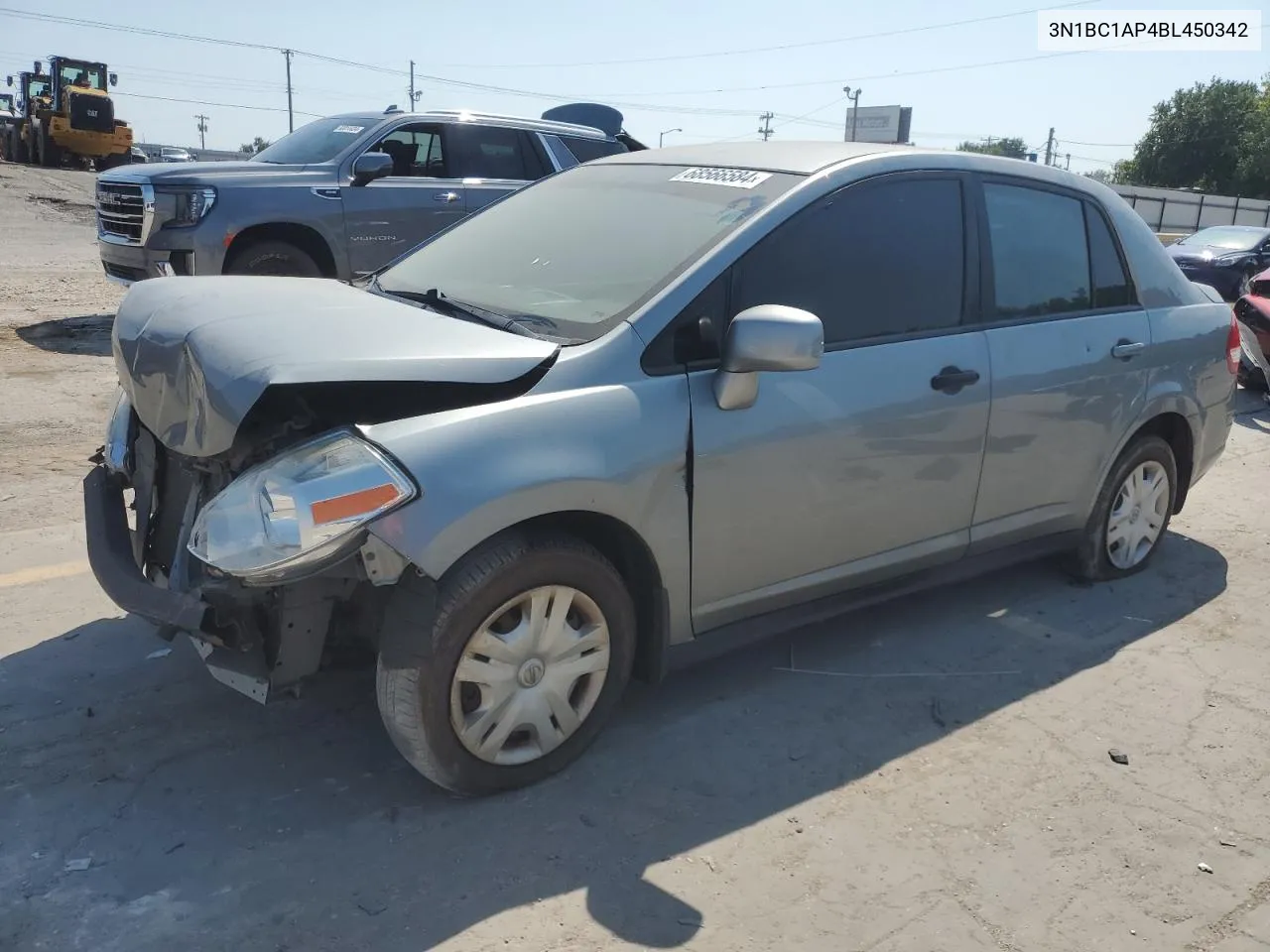 2011 Nissan Versa S VIN: 3N1BC1AP4BL450342 Lot: 68566584