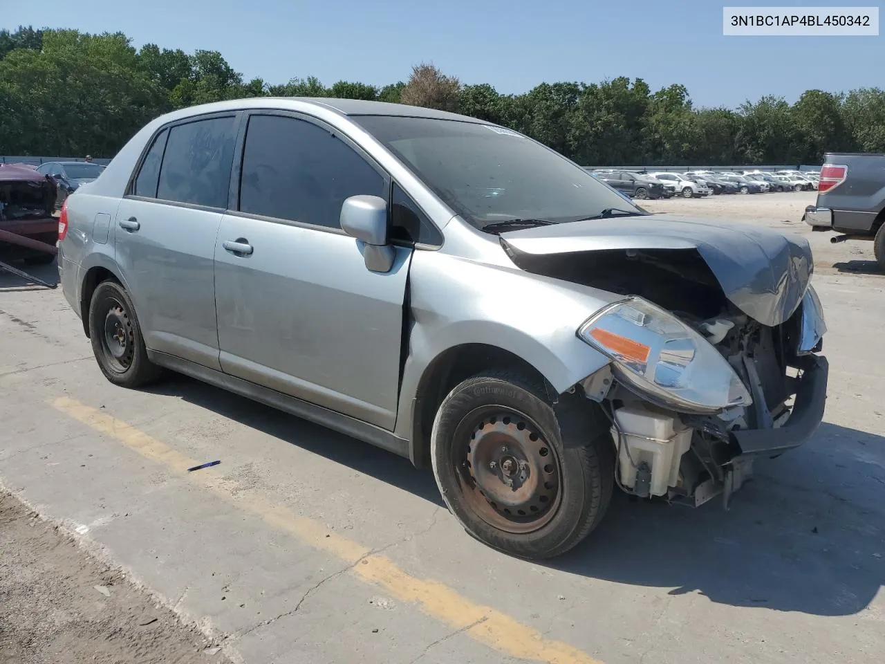 2011 Nissan Versa S VIN: 3N1BC1AP4BL450342 Lot: 68566584