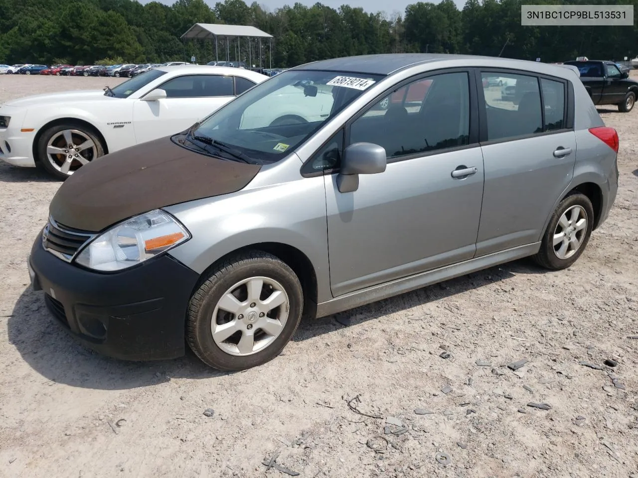 2011 Nissan Versa S VIN: 3N1BC1CP9BL513531 Lot: 68619214