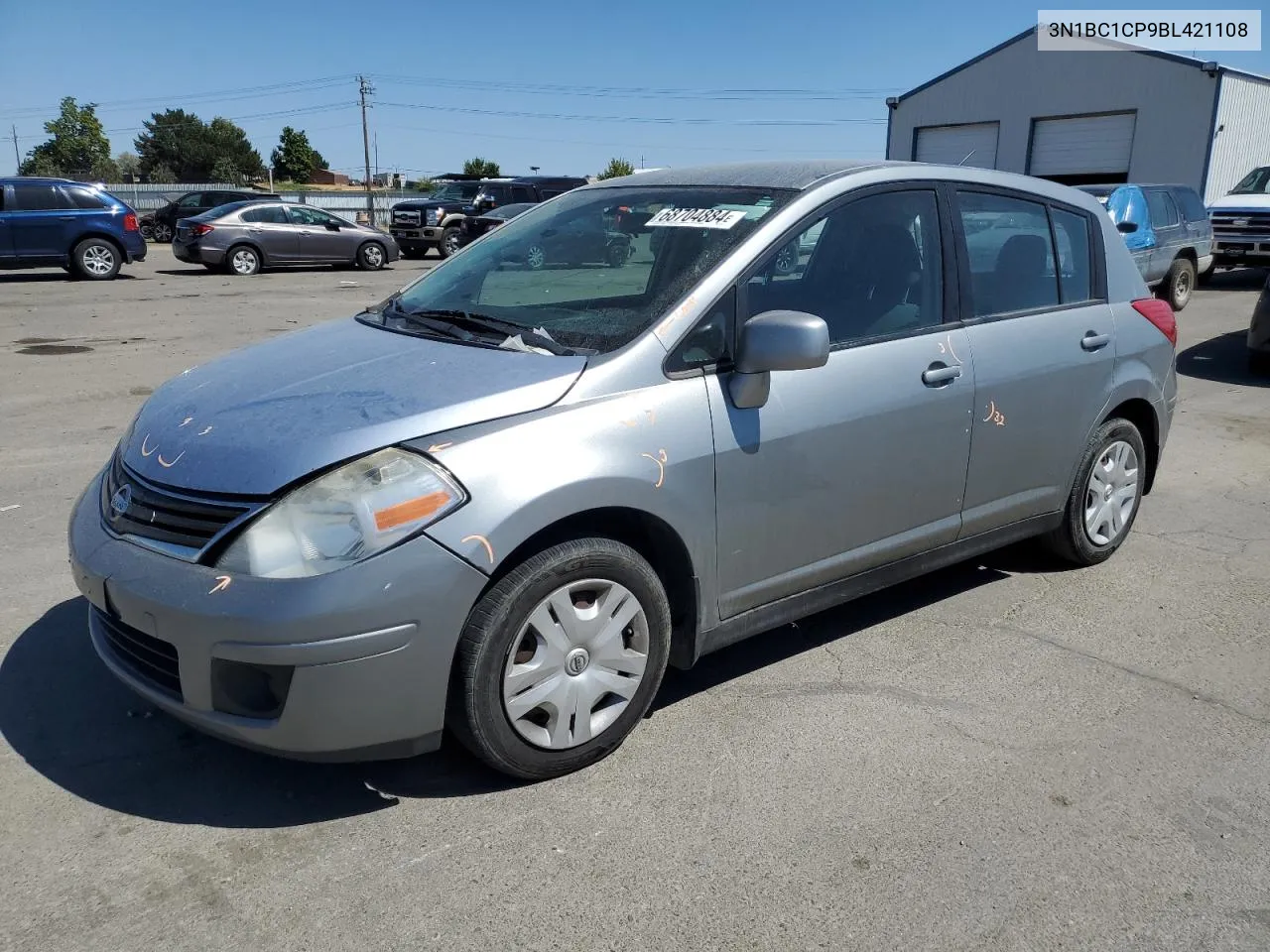 3N1BC1CP9BL421108 2011 Nissan Versa S