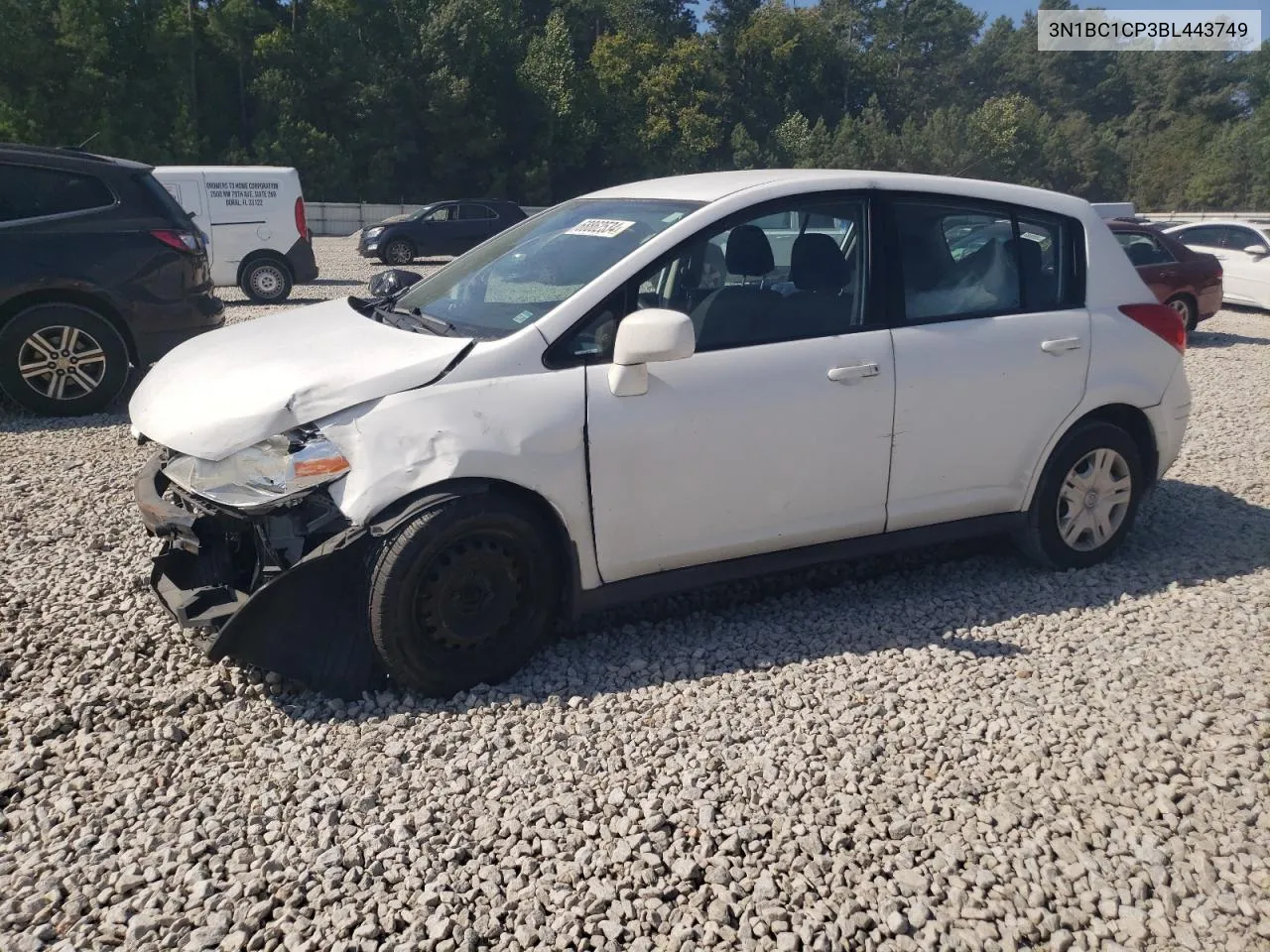 2011 Nissan Versa S VIN: 3N1BC1CP3BL443749 Lot: 68862534