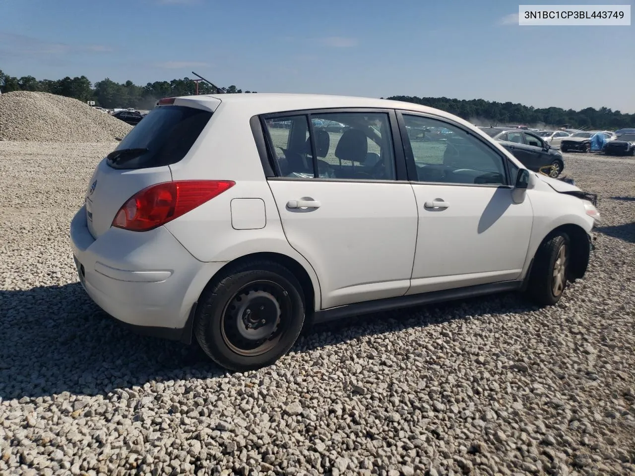 2011 Nissan Versa S VIN: 3N1BC1CP3BL443749 Lot: 68862534