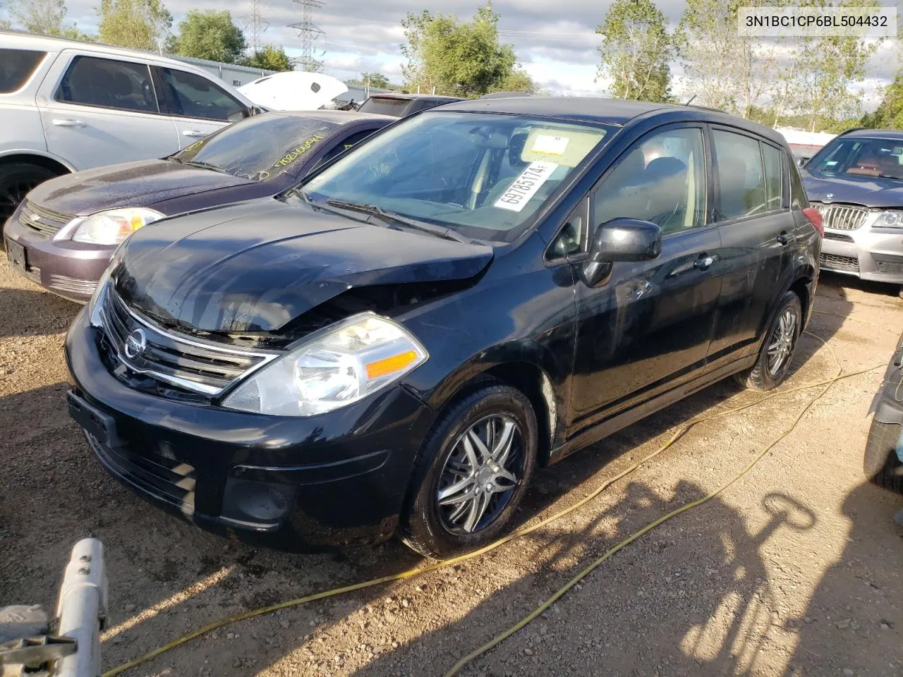 2011 Nissan Versa S VIN: 3N1BC1CP6BL504432 Lot: 69785174