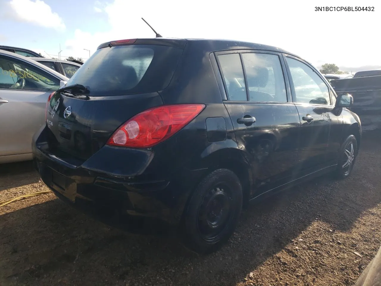 2011 Nissan Versa S VIN: 3N1BC1CP6BL504432 Lot: 69785174