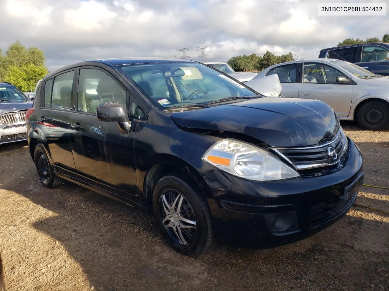 2011 Nissan Versa S VIN: 3N1BC1CP6BL504432 Lot: 69785174