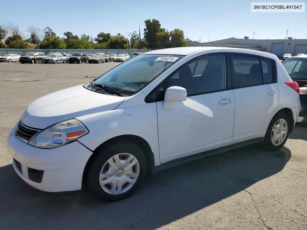 2011 Nissan Versa S VIN: 3N1BC1CP0BL491547 Lot: 70085274