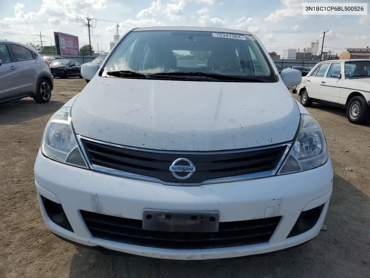 2011 Nissan Versa S VIN: 3N1BC1CP6BL500526 Lot: 70347364