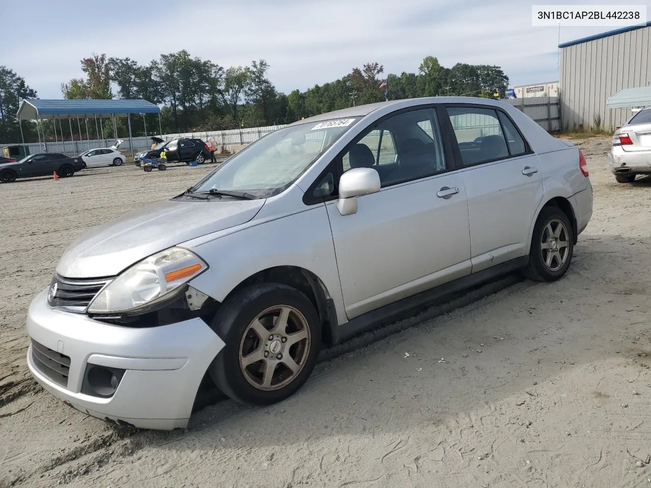 2011 Nissan Versa S VIN: 3N1BC1AP2BL442238 Lot: 70765764