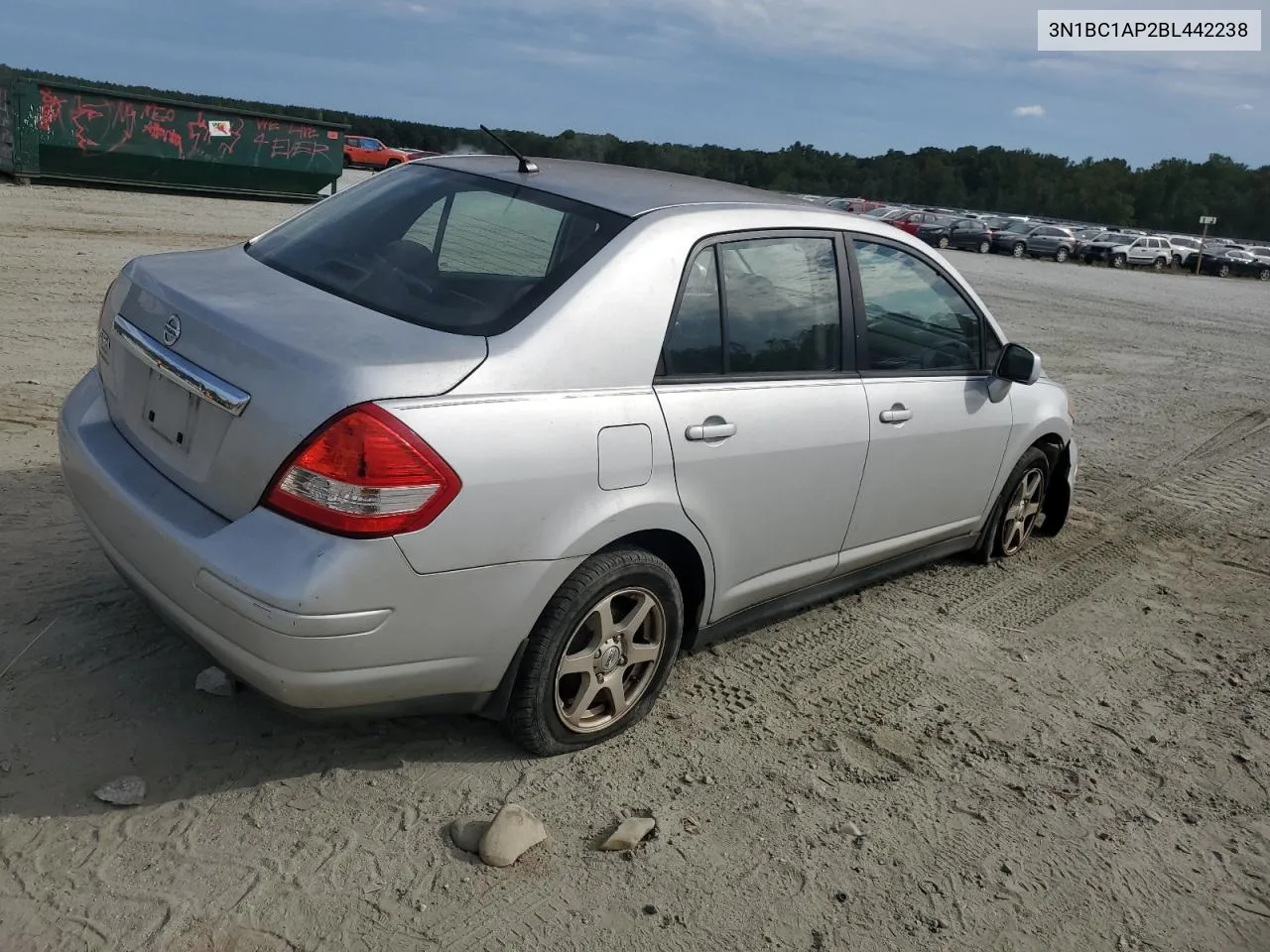 2011 Nissan Versa S VIN: 3N1BC1AP2BL442238 Lot: 70765764