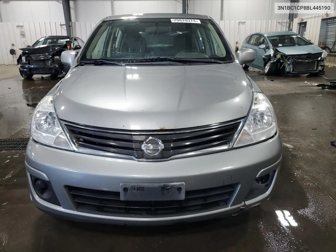 2011 Nissan Versa S VIN: 3N1BC1CP8BL445190 Lot: 70820374