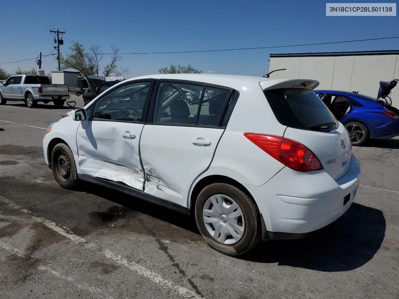 2011 Nissan Versa S VIN: 3N1BC1CP2BL501138 Lot: 71222344