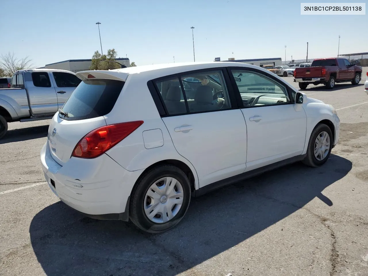 2011 Nissan Versa S VIN: 3N1BC1CP2BL501138 Lot: 71222344