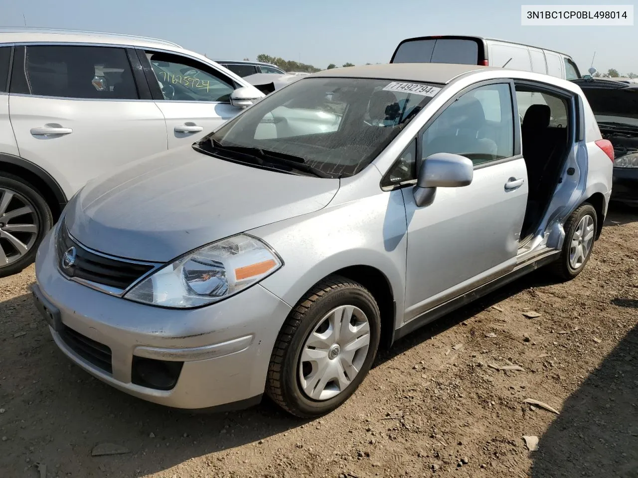 2011 Nissan Versa S VIN: 3N1BC1CP0BL498014 Lot: 71492794