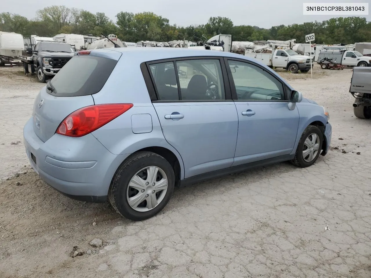 2011 Nissan Versa S VIN: 3N1BC1CP3BL381043 Lot: 71728544