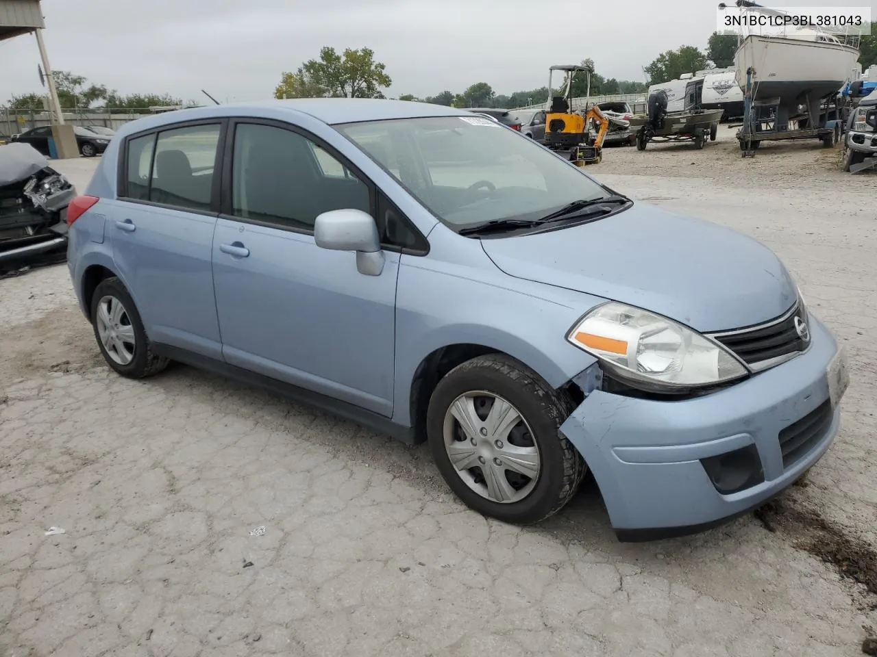 2011 Nissan Versa S VIN: 3N1BC1CP3BL381043 Lot: 71728544