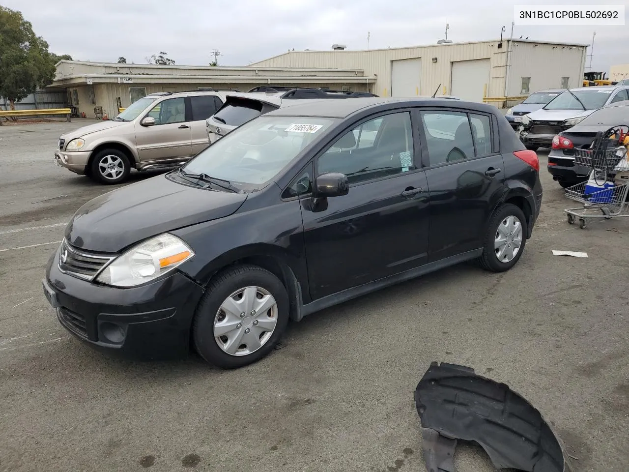 2011 Nissan Versa S VIN: 3N1BC1CP0BL502692 Lot: 71855764