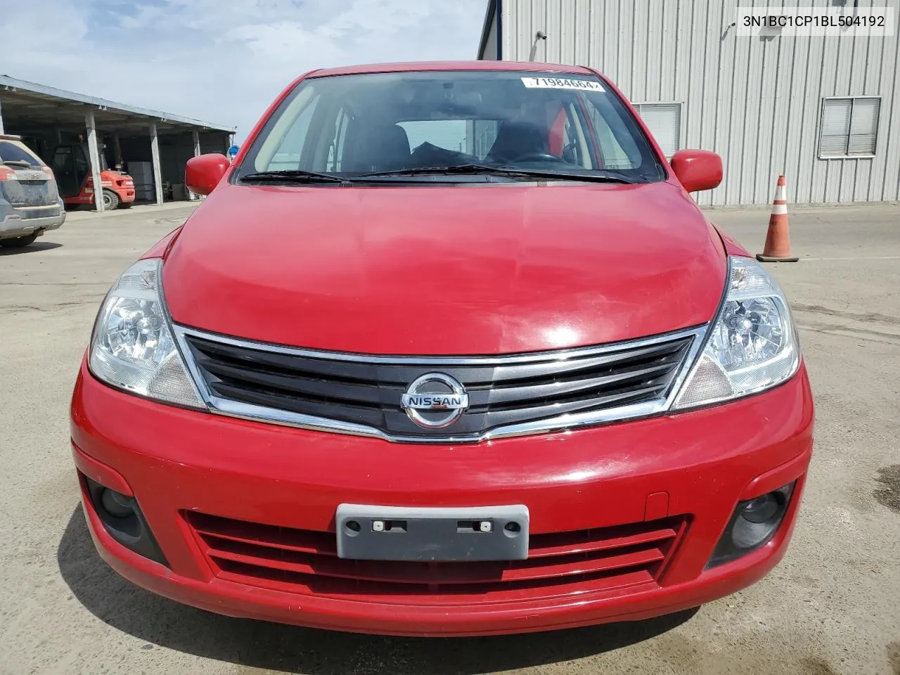 2011 Nissan Versa S VIN: 3N1BC1CP1BL504192 Lot: 71984664