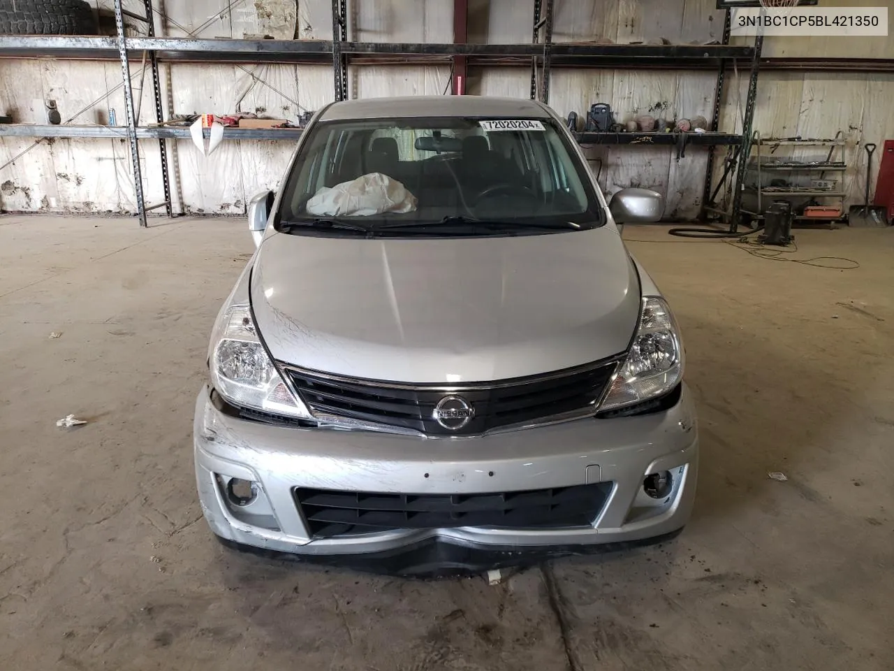 2011 Nissan Versa S VIN: 3N1BC1CP5BL421350 Lot: 72020204