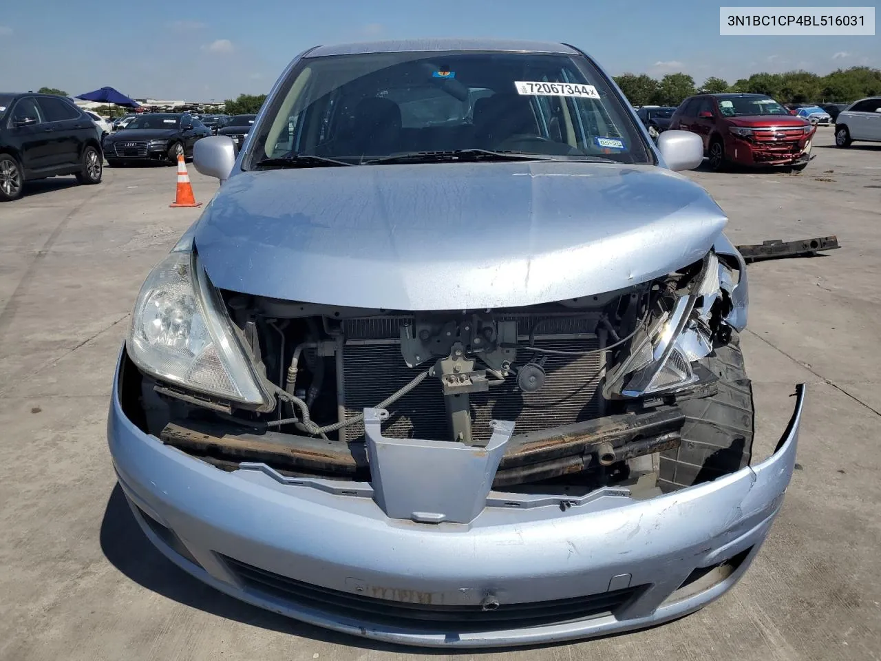 2011 Nissan Versa S VIN: 3N1BC1CP4BL516031 Lot: 72067344